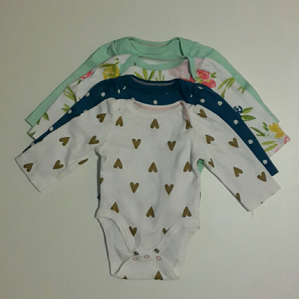 4 NB onesies